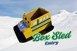 Cardboard Box Sled Entry